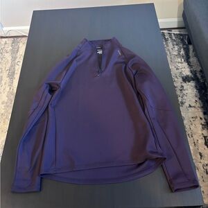 Maroon 3/4 zip Skora quik-dry sweater